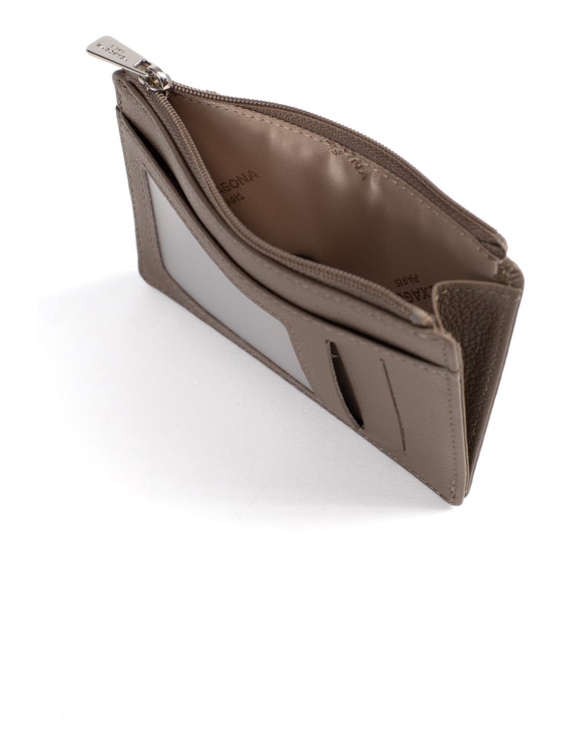 Portecartes  Stop RFID  Cuir CONFORT Marron glacé - Kiabi