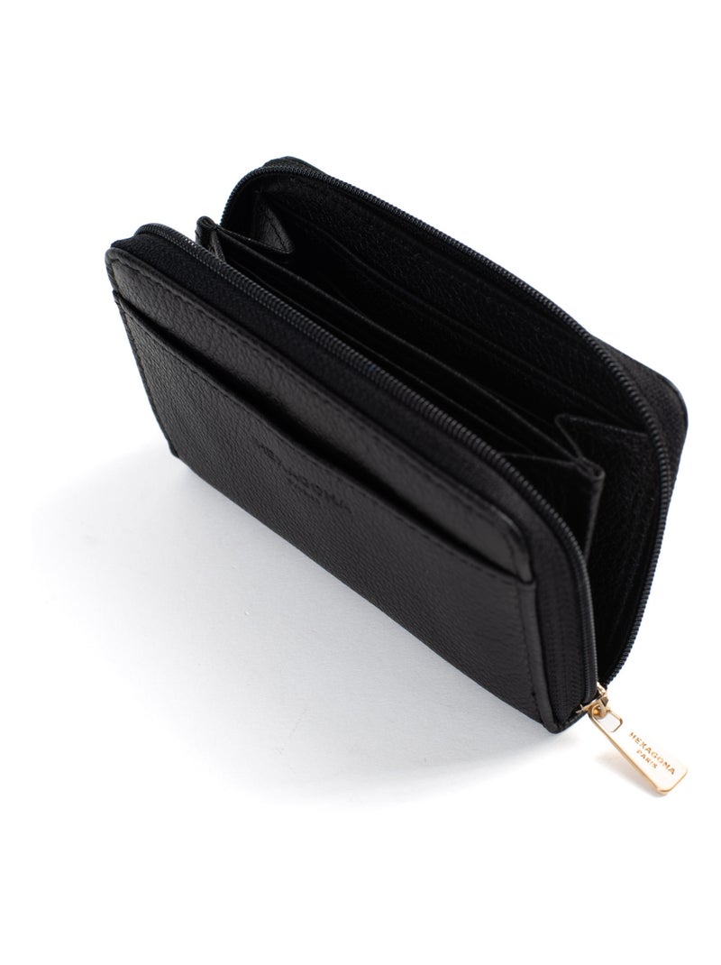 Portecartes  Stop RFID  Cuir CONFORT Noir - Kiabi