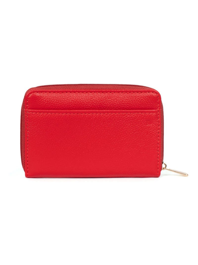 Portecartes  Stop RFID  Cuir CONFORT Rouge tomate - Kiabi
