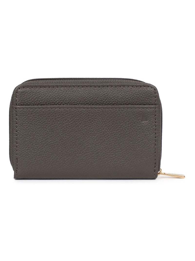 Portecartes  Stop RFID  Cuir CONFORT Taupe - Kiabi