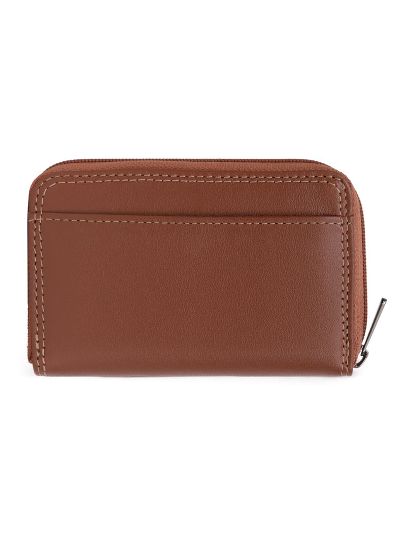 Portecartes  Stop RFID  Cuir SENSATION Cognac - Kiabi