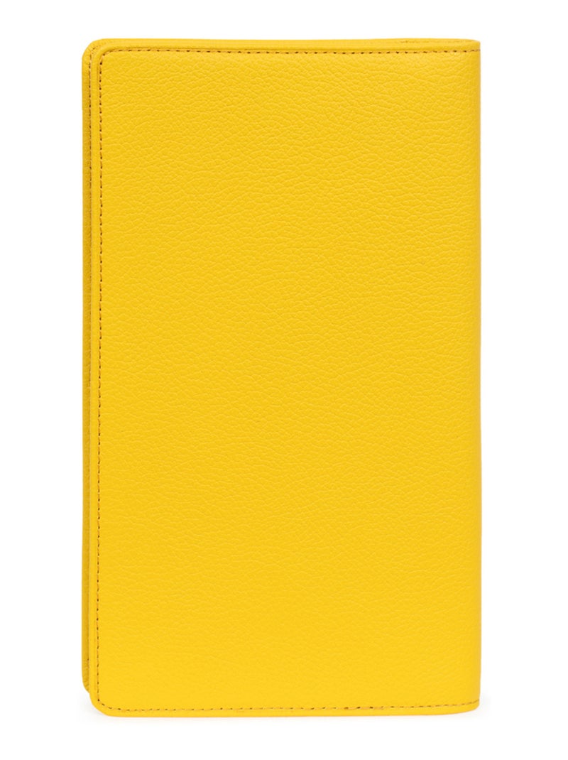 Portechéquier  1 volet  Cuir CONFORT Jaune - Kiabi