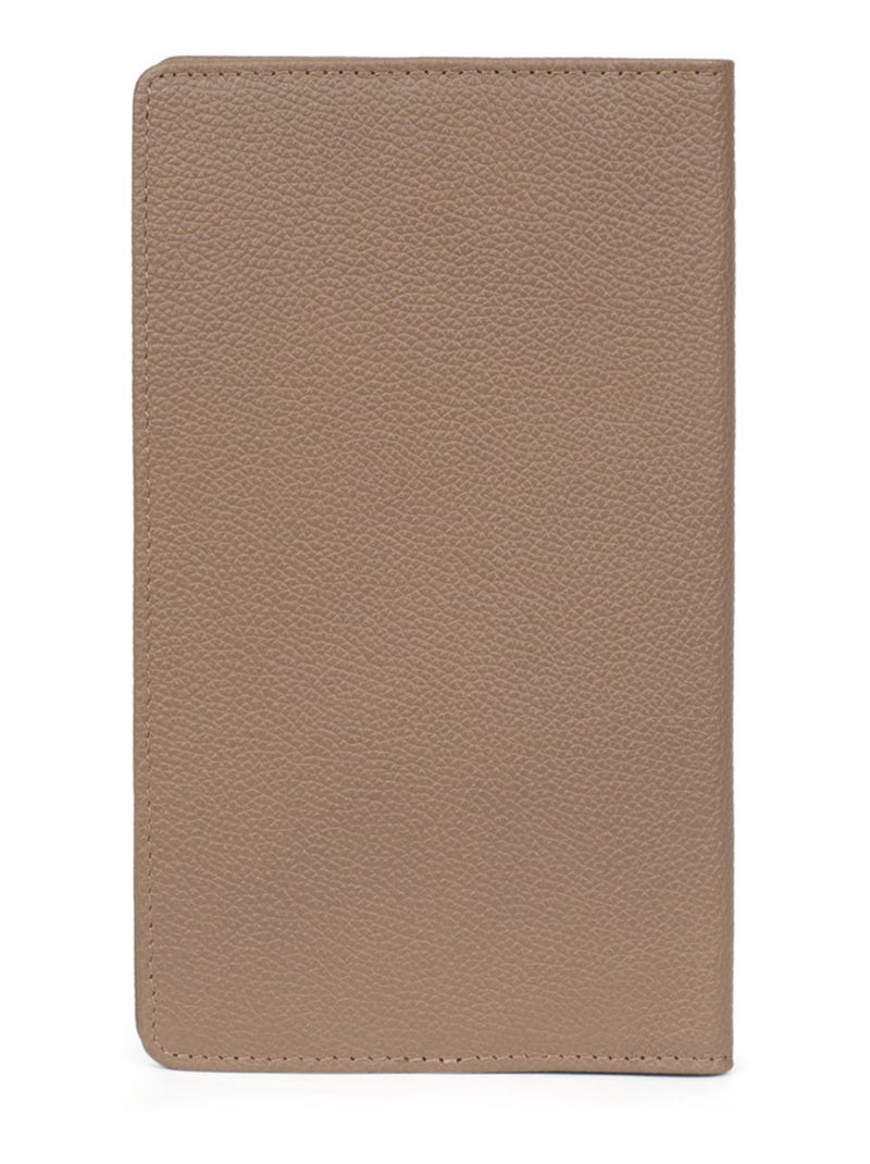 Portechéquier  1 volet  Cuir CONFORT Marron glacé - Kiabi