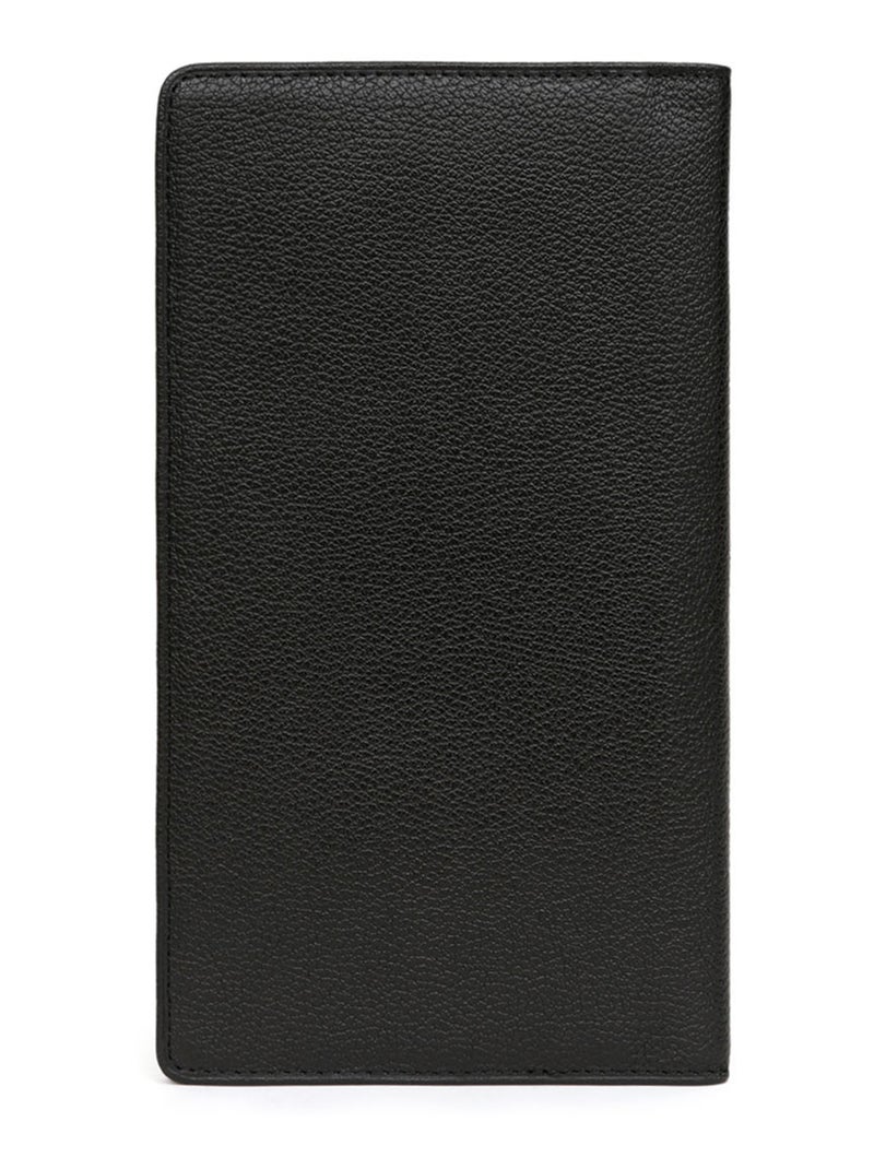 Portechéquier  1 volet  Cuir CONFORT Noir - Kiabi