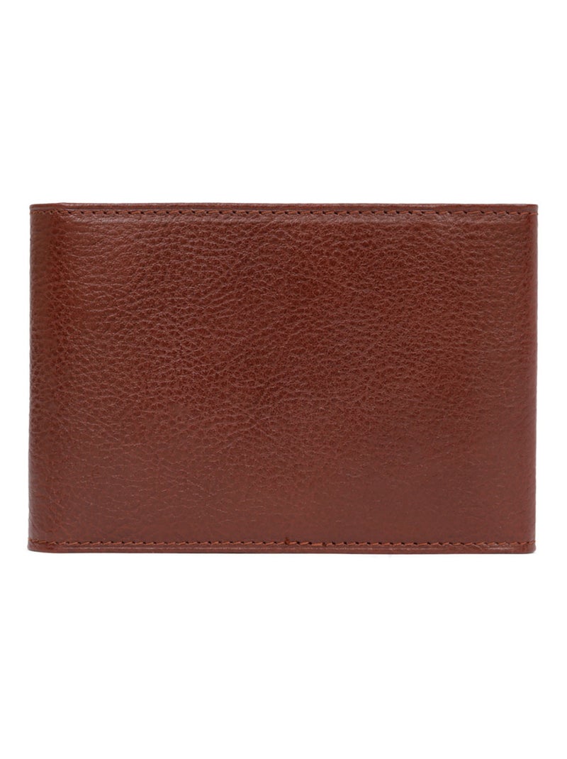 Portechéquier  2 volets  Cuir RÉPUBLIQUE Marron - Kiabi
