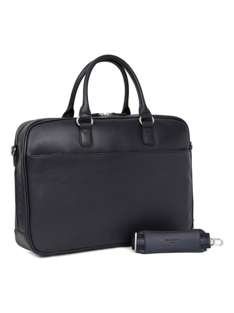 Portedocuments  13 & A4  Cuir CONFORT BUSINESS Bleu marine - Kiabi