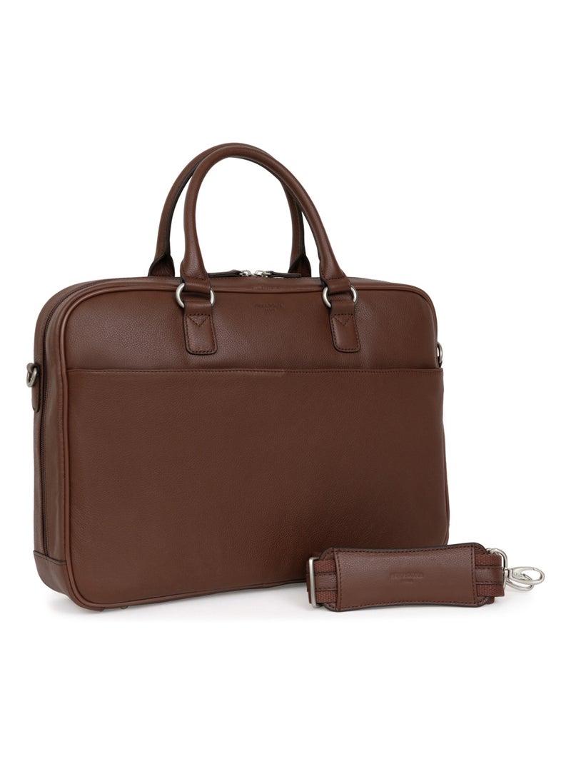 Portedocuments  13 & a4  cuir confort business hexagona Marron chocolat - Kiabi
