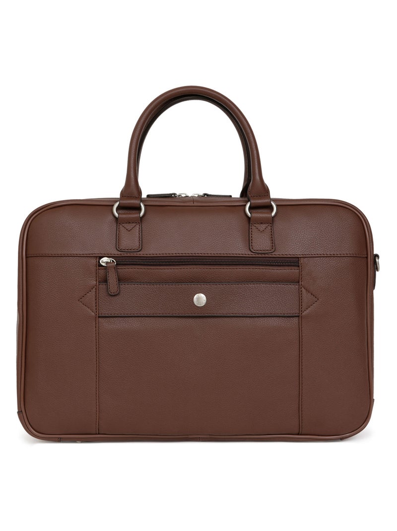 Portedocuments  13 & a4  cuir confort business hexagona Marron chocolat - Kiabi