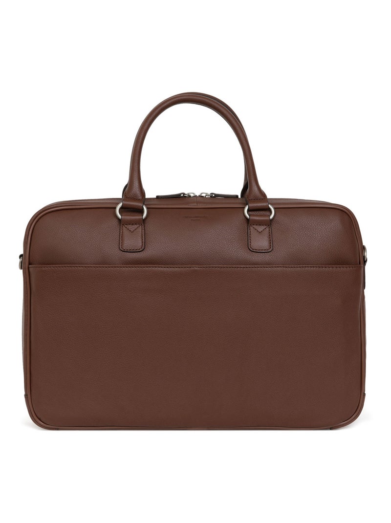 Portedocuments  13" & A4  Cuir CONFORT BUSINESS Marron chocolat - Kiabi