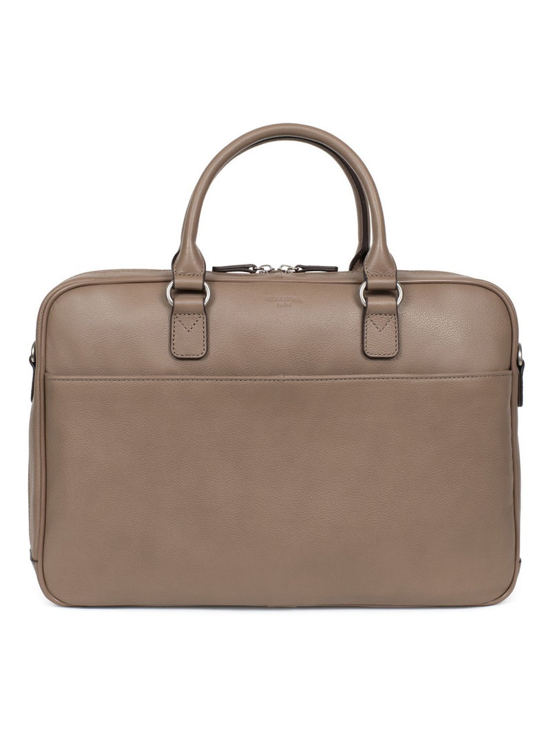 Portedocuments  13" & A4  Cuir CONFORT BUSINESS Marron clair - Kiabi