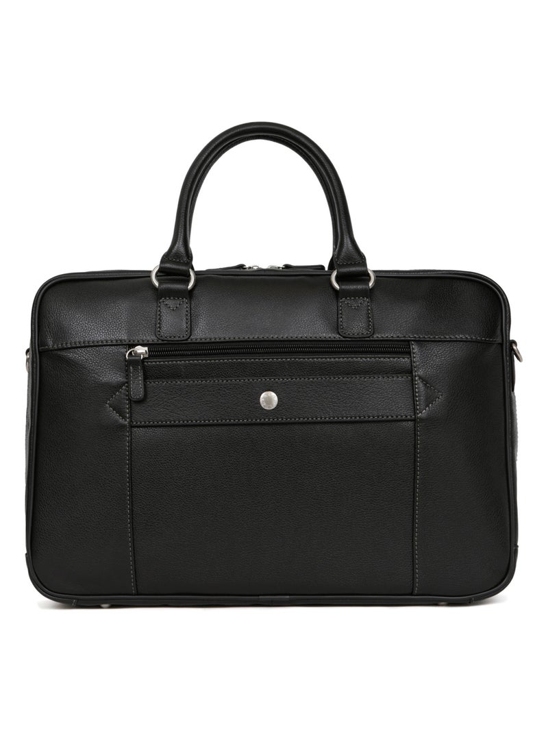 Portedocuments  13 & A4  Cuir CONFORT BUSINESS Noir - Kiabi