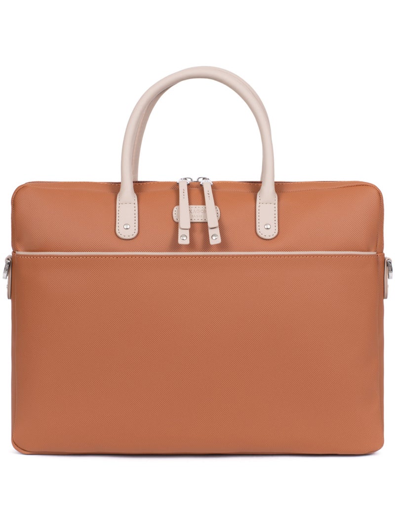 Portedocuments  13" & A4 SERENA BUSINESS Marron noisette - Kiabi