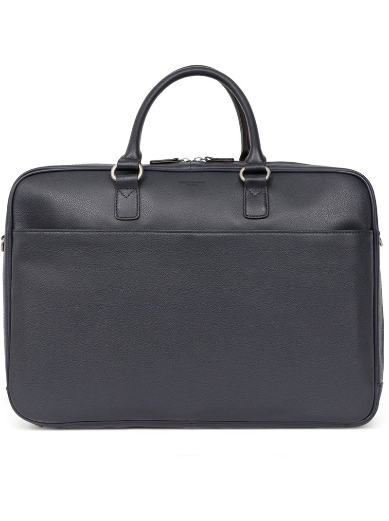 Portedocuments  15" & A4  Cuir CONFORT BUSINESS Bleu marine - Kiabi