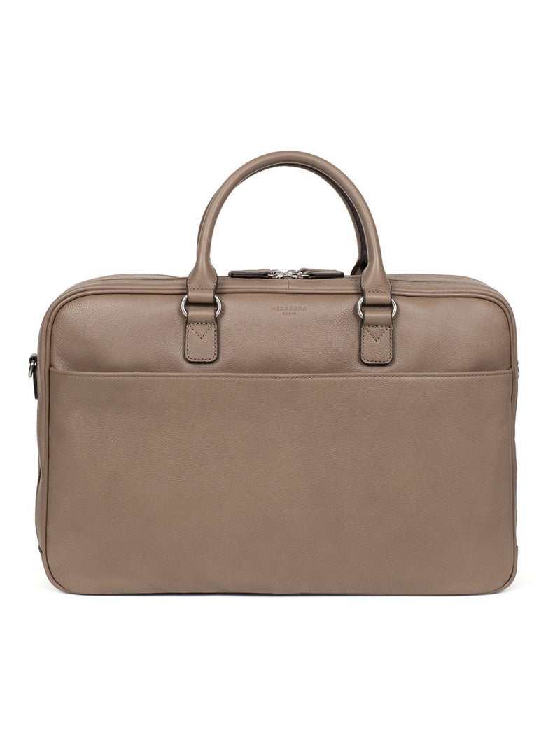 Portedocuments  15" & A4  Cuir CONFORT BUSINESS Marron clair - Kiabi