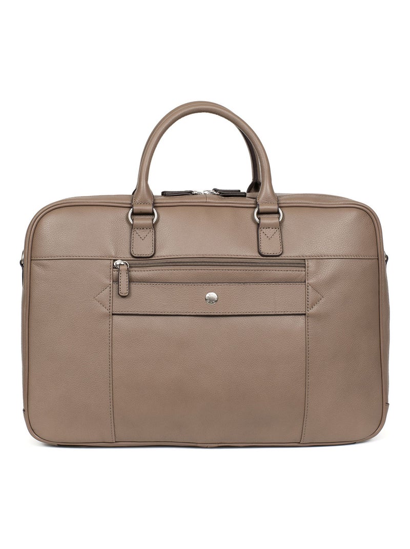 Portedocuments  15" & A4  Cuir CONFORT BUSINESS Marron glacé - Kiabi