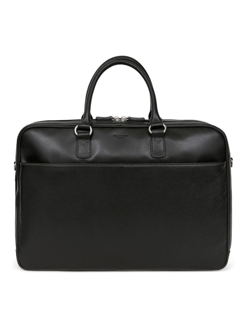 Portedocuments  15" & A4  Cuir CONFORT BUSINESS Noir - Kiabi