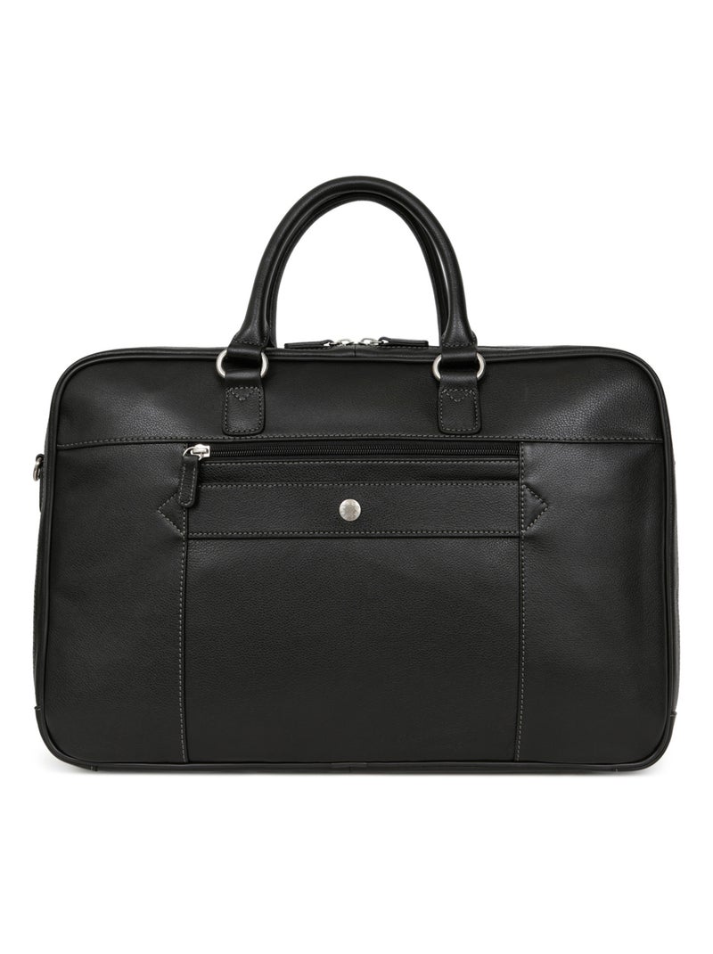 Portedocuments  15" & A4  Cuir CONFORT BUSINESS Noir - Kiabi