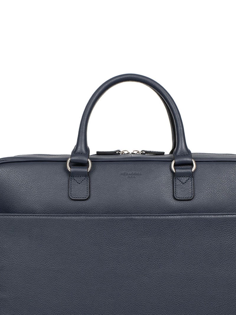Portedocuments  17"& A4  Cuir CONFORT BUSINESS Bleu marine - Kiabi