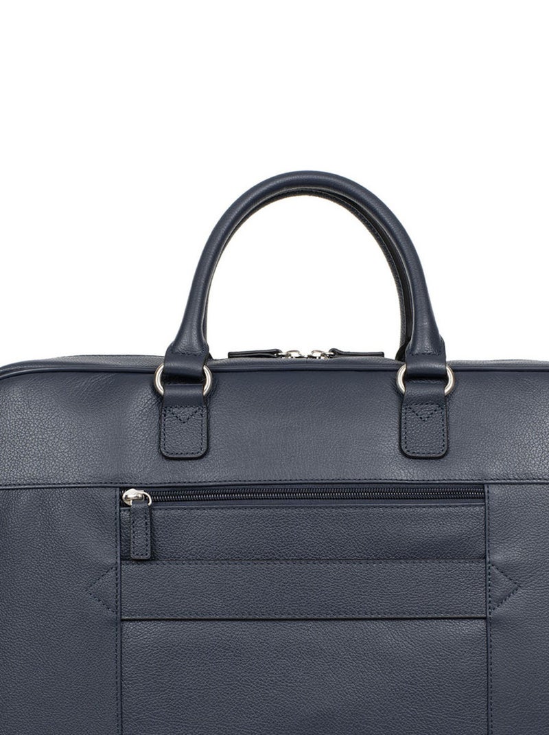 Portedocuments  17"& A4  Cuir CONFORT BUSINESS Bleu marine - Kiabi