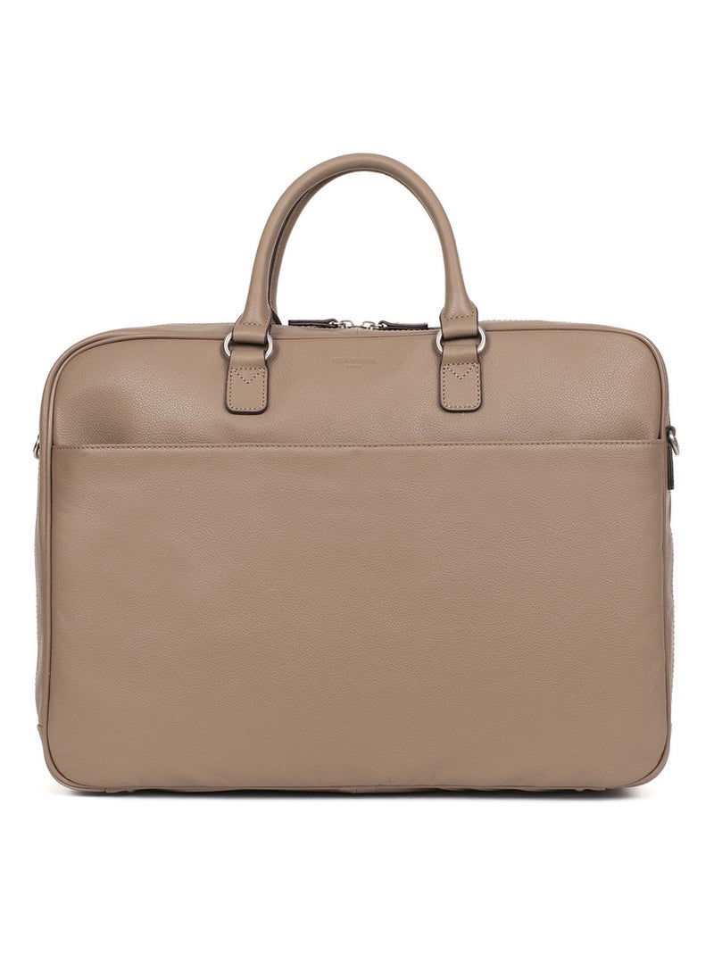 Portedocuments  17"& A4  Cuir CONFORT BUSINESS Marron clair - Kiabi