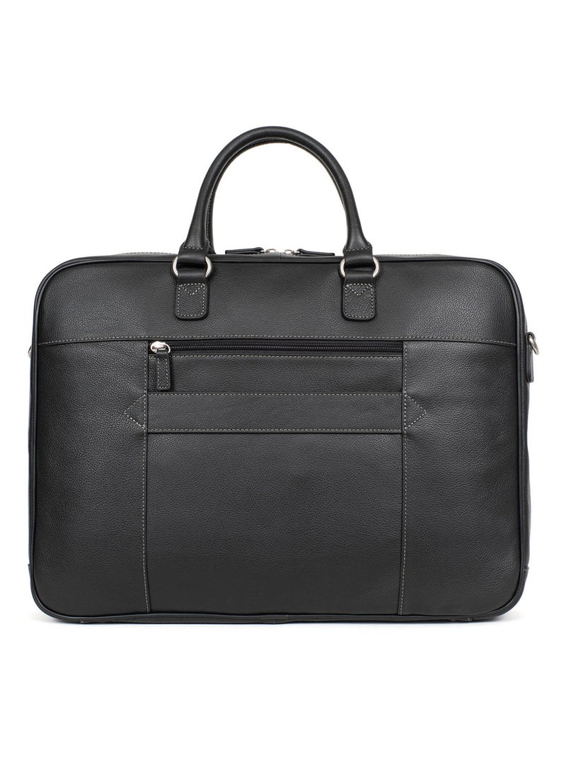 Portedocuments  17"& A4  Cuir CONFORT BUSINESS Noir - Kiabi