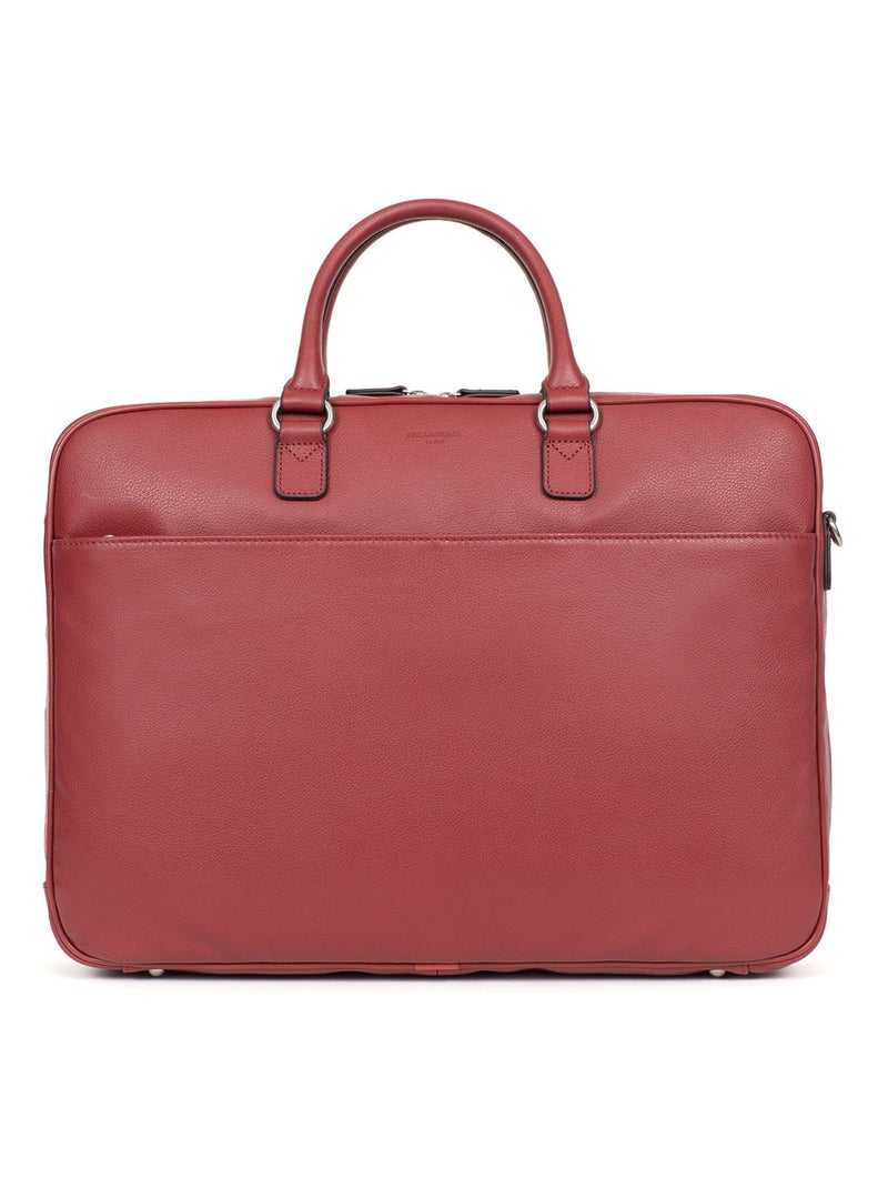 Portedocuments  17"& A4  Cuir CONFORT BUSINESS Rouge foncé - Kiabi