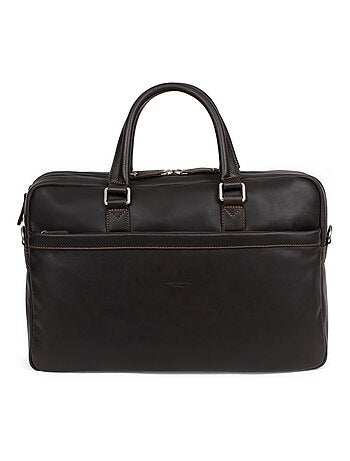 Portedocuments 17" & a4 cuir félin hexagona