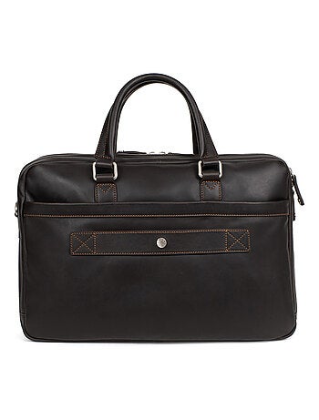 Portedocuments 17" & a4 cuir félin hexagona