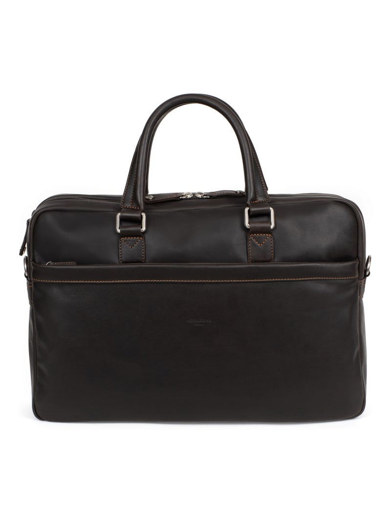 Portedocuments  17"& A4  Cuir FÉLIN Marron - Kiabi