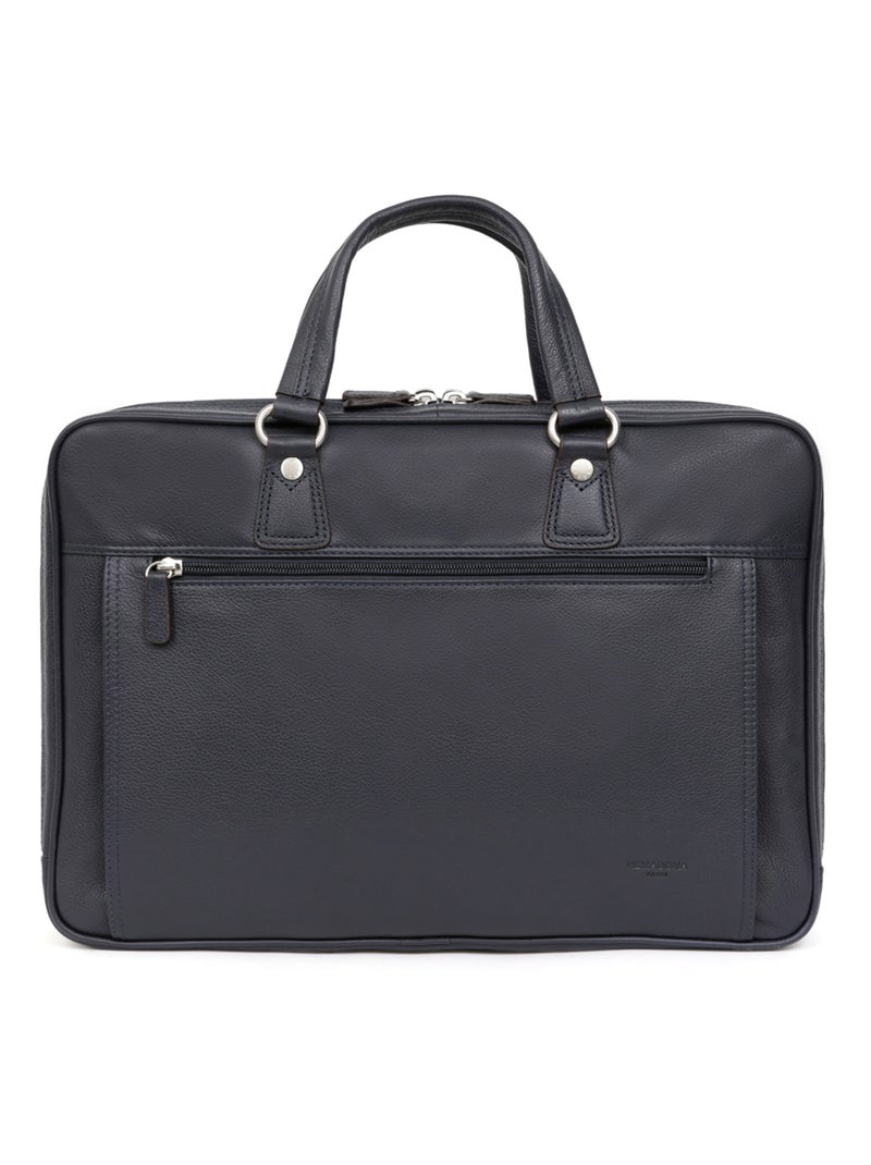 Portedocuments  A4  Cuir CONFORT Bleu marine - Kiabi