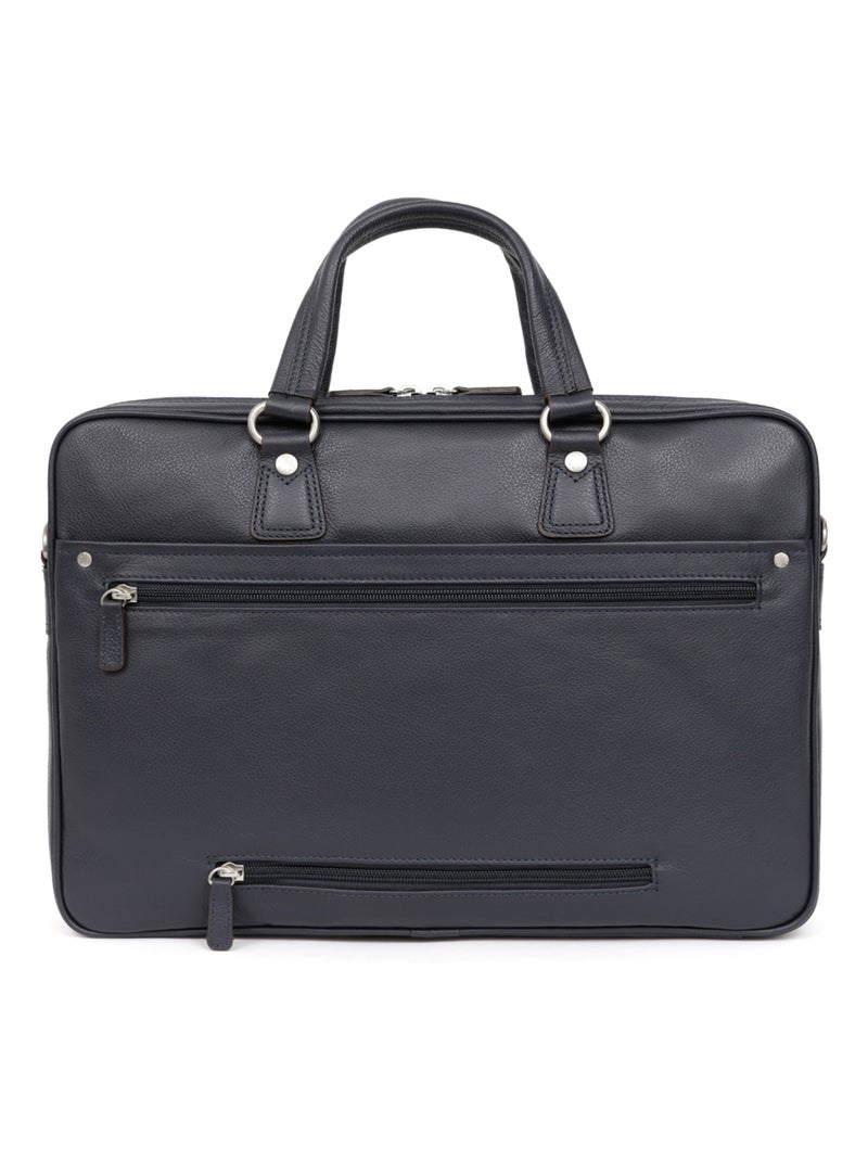 Portedocuments  A4  Cuir CONFORT Bleu marine - Kiabi