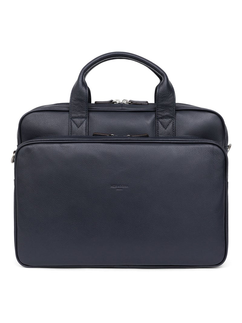 Portedocuments  A4  Cuir CONFORT Bleu marine - Kiabi