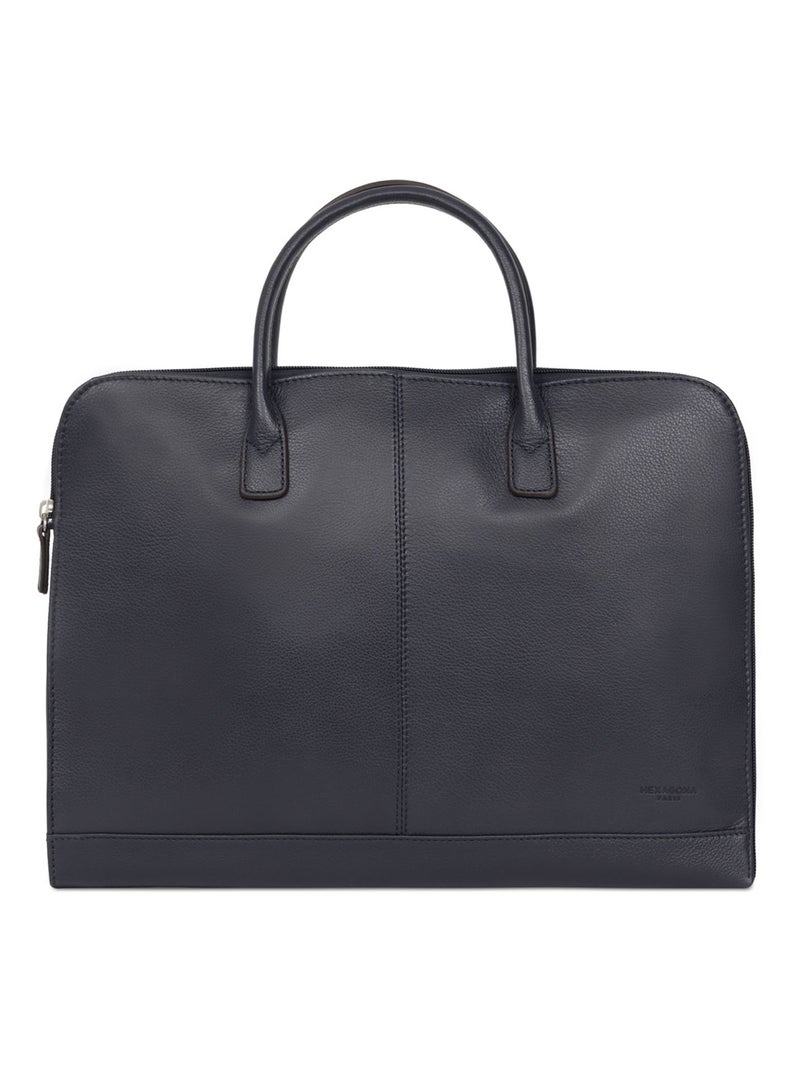 Portedocuments  A4  Cuir CONFORT BUSINESS Bleu marine - Kiabi