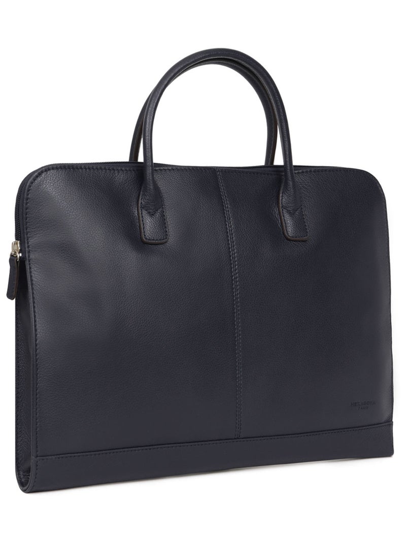 Portedocuments  A4  Cuir CONFORT BUSINESS Bleu marine - Kiabi