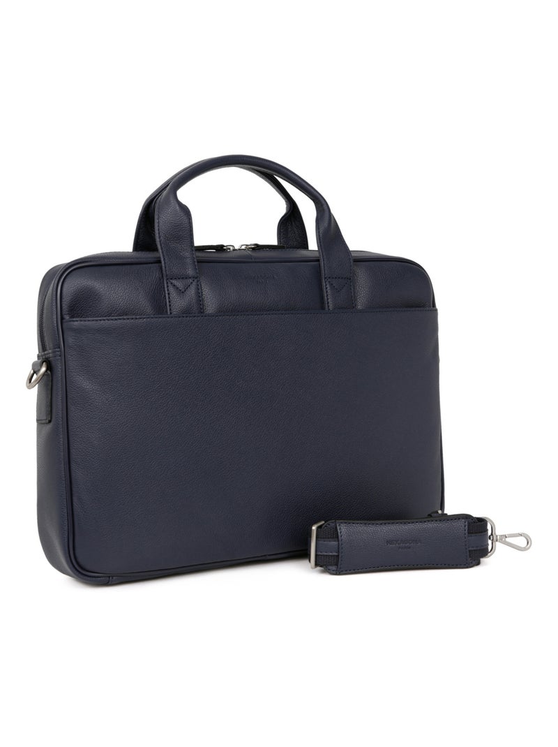 Portedocuments  A4  Cuir CONFORT BUSINESS Bleu marine - Kiabi