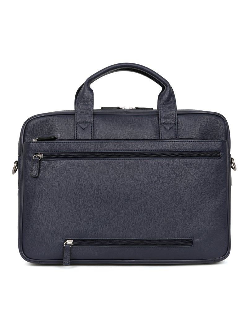 Portedocuments  A4  Cuir CONFORT BUSINESS Bleu marine - Kiabi