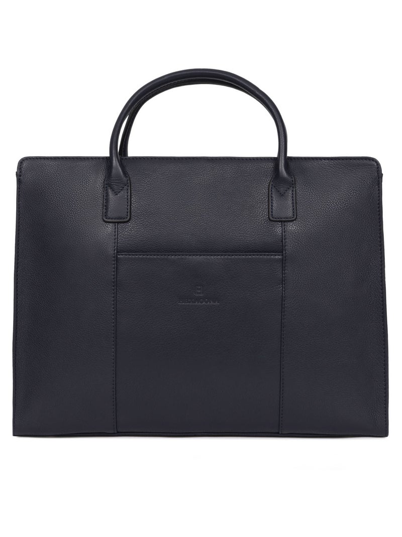 Portedocuments  A4  Cuir CONFORT BUSINESS Bleu marine - Kiabi