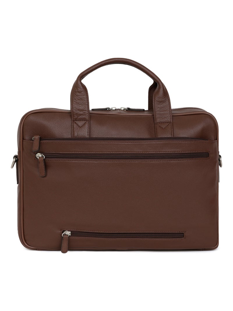 Portedocuments  a4  cuir confort business hexagona Marron chocolat - Kiabi