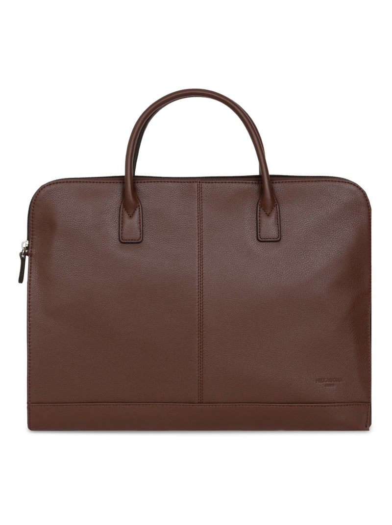 Portedocuments  A4  Cuir CONFORT BUSINESS Marron chocolat - Kiabi