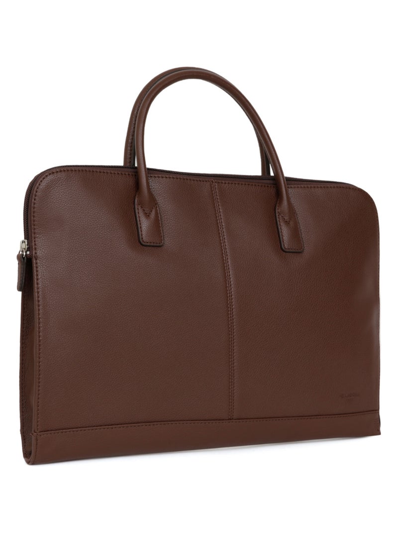 Portedocuments  A4  Cuir CONFORT BUSINESS Marron chocolat - Kiabi