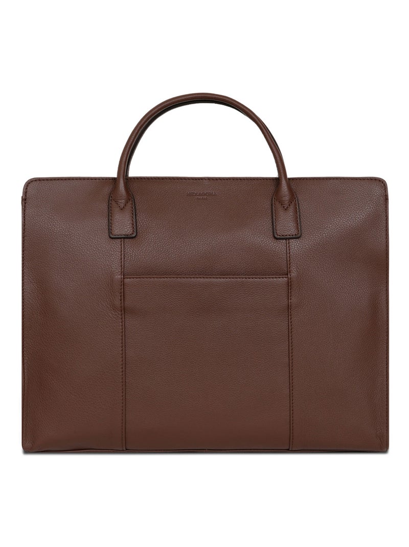 Portedocuments  A4  Cuir CONFORT BUSINESS Marron chocolat - Kiabi