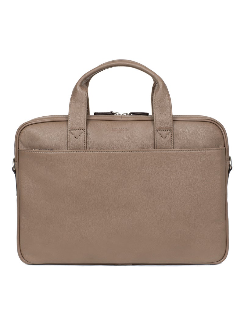 Portedocuments  A4  Cuir CONFORT BUSINESS Marron clair - Kiabi
