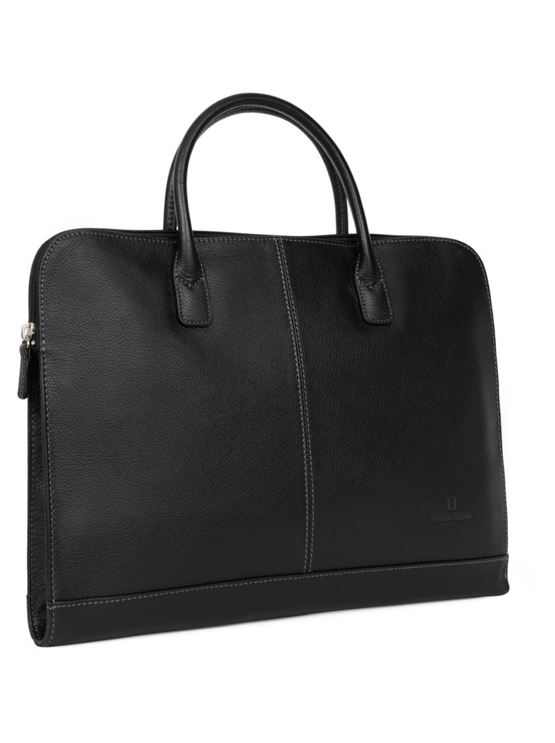 Portedocuments  A4  Cuir CONFORT BUSINESS Noir - Kiabi