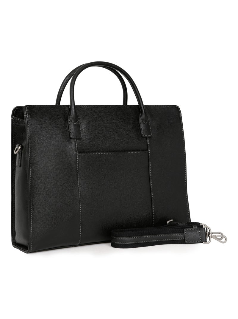 Portedocuments  A4  Cuir CONFORT BUSINESS Noir - Kiabi