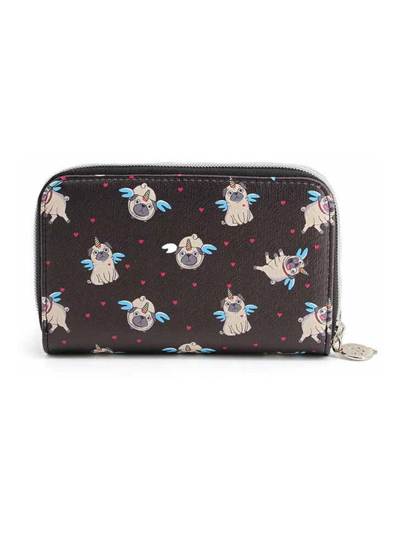 Portefeuille - Oh My Pop! Pug - Noir - Taille Unique Noir - Kiabi