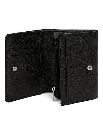 Portefeuille 1 volet cuir confort hexagona
