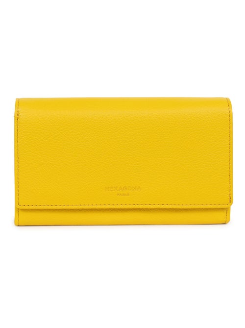 Portefeuille  1 volet  Cuir CONFORT - Kiabi