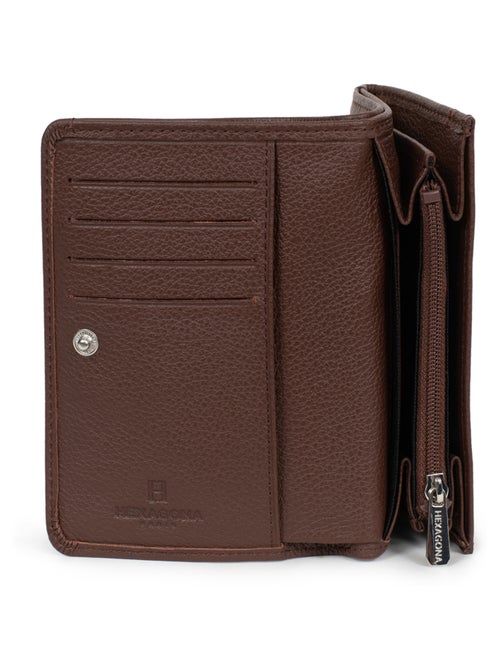 Portefeuille  1 volet  Cuir CONFORT - Kiabi