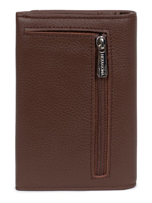 Portefeuille  1 volet  Cuir CONFORT - Kiabi
