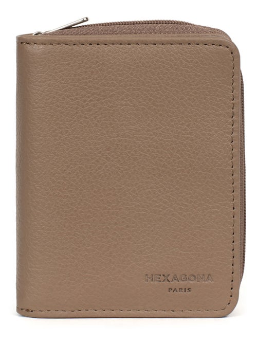 Portefeuille  1 volet  Cuir CONFORT - Kiabi